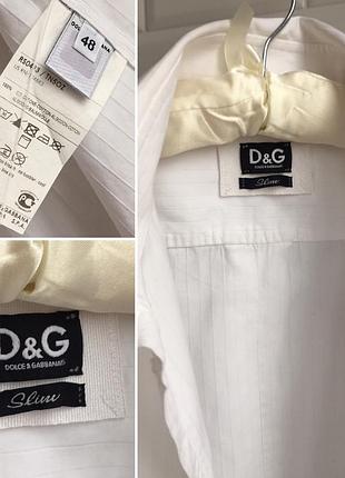 Рубашка белая dolce & gabbana 8