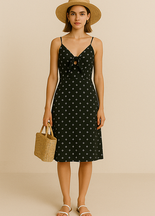 Хлопковое летнее платье nkd xs-s