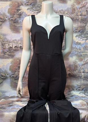 Комбинезон женский 44 размер летний брючный легкий черный