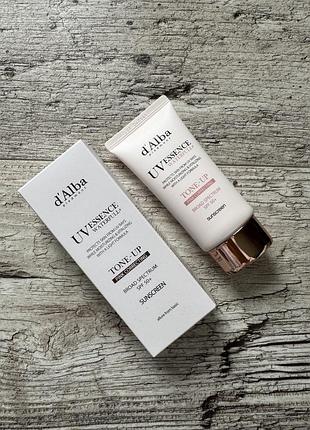D'alba - waterfull tone-up sun cream spf50+ pa++++ - тонуючий сонцезахисний крем для обличчя - 50ml