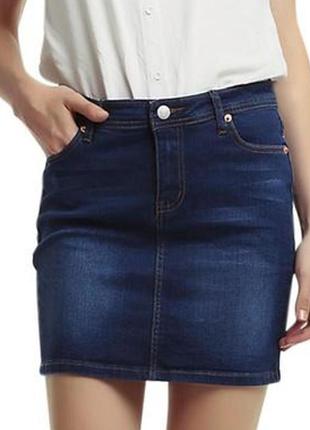 Джинсова коротка юбка