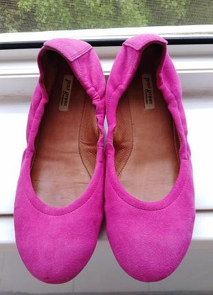 Замшевые балетки paul green.