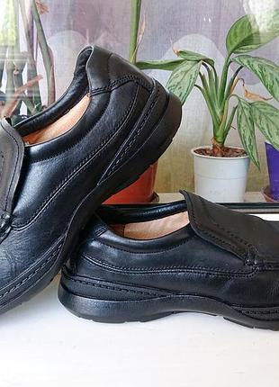 Мягкие и легкие кожаные мокасины "clarks" с технологией cushion cell, оригинал 43,5 р