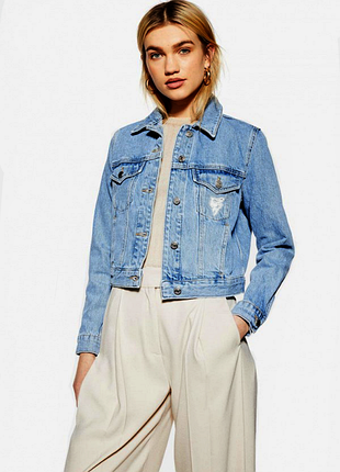 Джинсовая куртка topshop джинсовка пиджак
