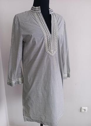 Платье туника в полоску tory burch размер s m