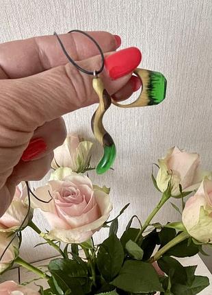 Комплект прикрас кулон та кільце новий