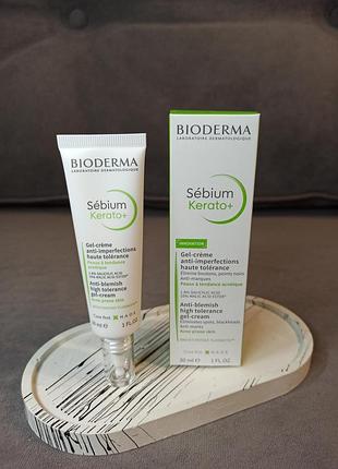 Гель-крем от несовершенств - bioderma sebium kerato+ anti-blemish gel-cream, 30 мл