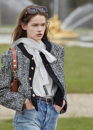 Трендова bow blouse жіноча сорочка блуза у смужку  бренд f&f