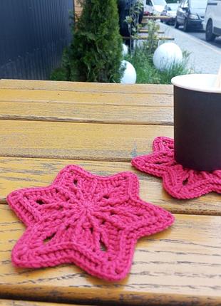 Салфетки-подставки для горенок, чашек, бокалов, стаканов. декор. эстетика.