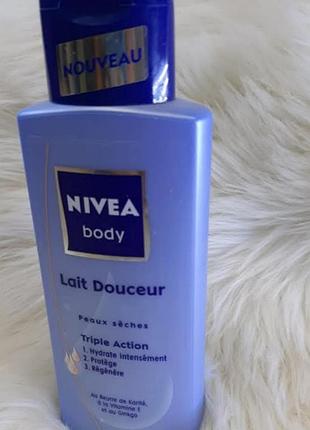 Молочко для тела от nivea body для бархатисто-мягкой кожи
