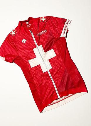 Джерси футболка для триатлона descente swiss triathlon team