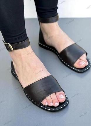 36-41 рр босоножки с закрытой петой натуральная замша/кожа черный, коричневый, капучино, рыжий