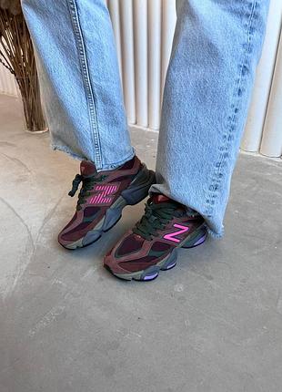 Кроссовки new balance 9060 burgundy женские мужские кроссовки женские мужское