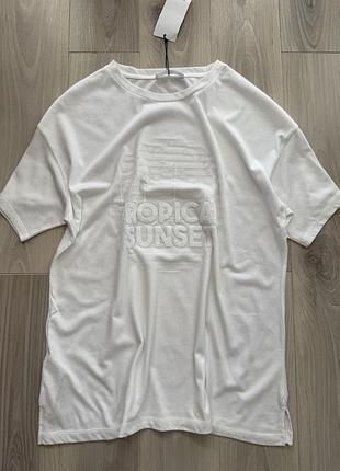 Базова біла футболка mango/манго.