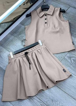 Костюм жіночий літній майка+ спідничка