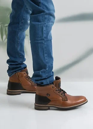 Кожаные мужские ботинки bullboxer 40-41р