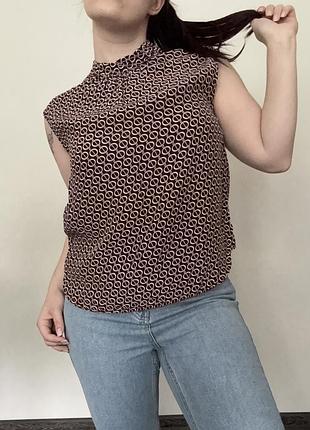 Блуза massimo dutti eur 40 (ukr 46) вільного крою без рукавів