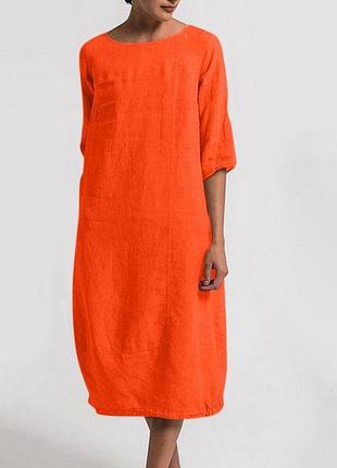 Неймовірно гарна льняна сукня vera tucci італія