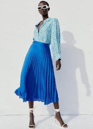 Блуза женская zara с анималистичным принтом