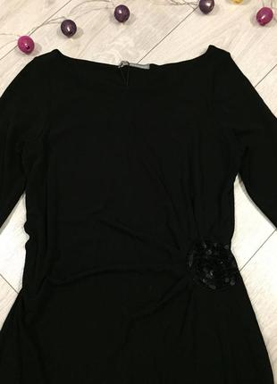Чёрное платье миди marks & spencer 🖤6 фото