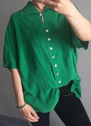 Винтажная блузка из 100% плотного шелка