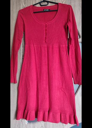 Красивое теплое платье