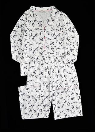 Женская пижама tu трикотаж хлопок 100% р.3xl