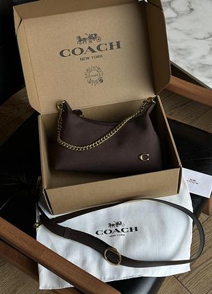 Сумка coach juliet shoulder bag brown