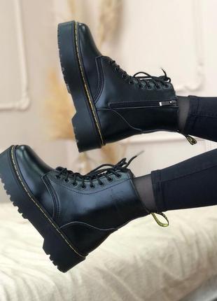 Ботинки женские с мехом dr martens jodon мартенс6 фото