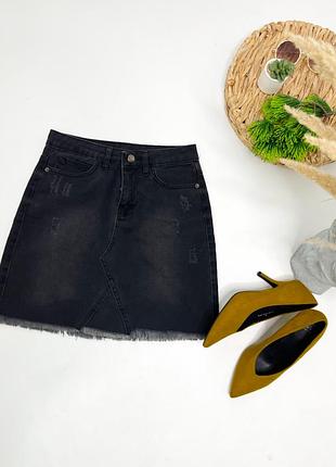 Джинсова спідничка с 3