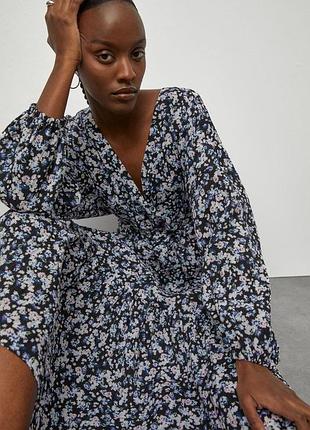 H&m сукня міді з віскози