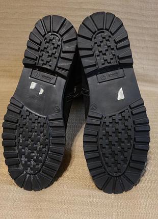 Эффектные высокие утепленные комбинированные кожаные сапоги ammann швейцария 42 р.( 27 см.)10 фото