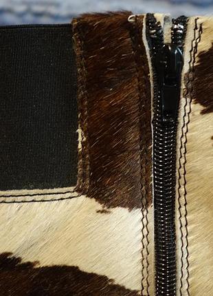 Эффектные высокие утепленные комбинированные кожаные сапоги ammann швейцария 42 р.( 27 см.)6 фото