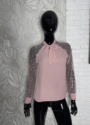 Блуза блузка з напівпрозорими рукавами shein, s