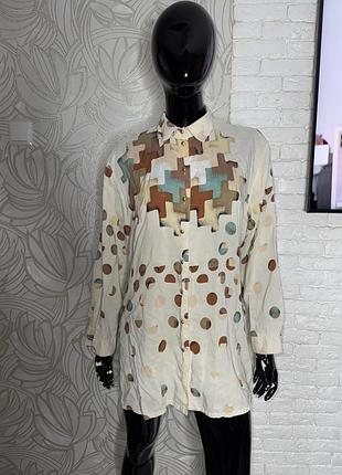 Вінтажна блуза блузка вінтаж великого розміру xxxxl 56р