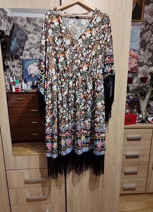 Платье с бахромой