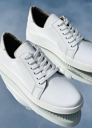 В наявності кеди / сліпони натур шкіра білі 28 см під замовлення 36-44р всі кольори