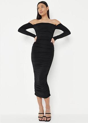 Сукня, плаття по фігурі missguided, чорного кольору, розмір xxs-s