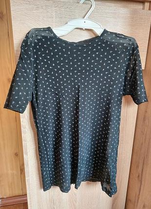 Прозрачная футболка в мелкий цветочек🌸