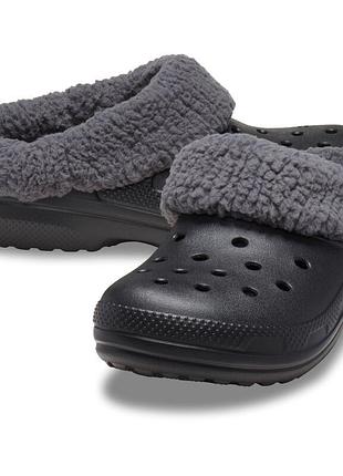 Утеплені сабо crocs classic blitzen, w7, w8, w9