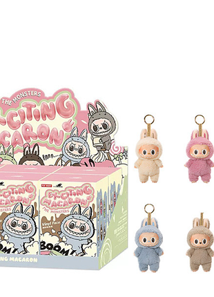 Мягкая игрушка лабубу, брелок коллекционная the monsters labubu blue gen1, popmart (в коробке)