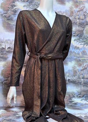 Комбінезон брючний жіночий 50 розмір літній бронзовий коричневий