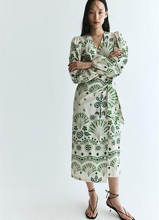 Сукня-халат h&m з бавовни xs