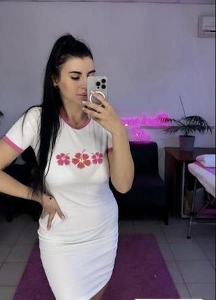 Біла літня сукня(12)