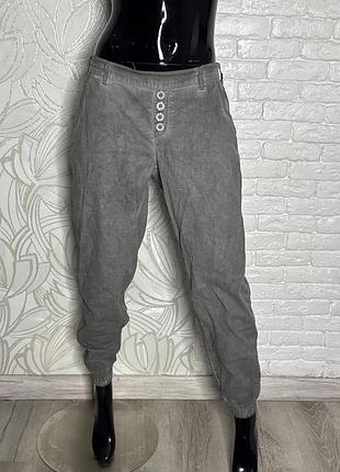 Бавовняні літні штани карго брюки на резинках vintage denim