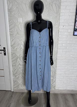 Сукня на ґудзиках джинсовий сарафан h&m, xxxl 54р