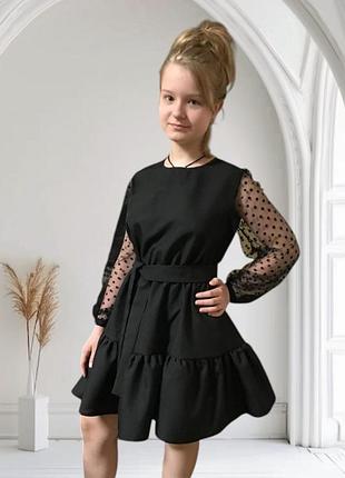 Чорна сукня нарядна ошатна святкова