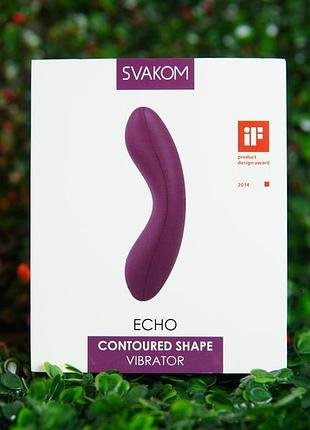 💜вибратор svakom echo – интимная элегантность и эргономика удовольствия 🌸