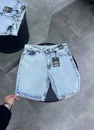 Джинсові мом шорти