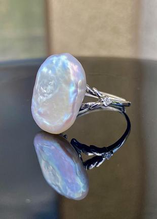 Ексклюзивний перстень з перлиною барокко